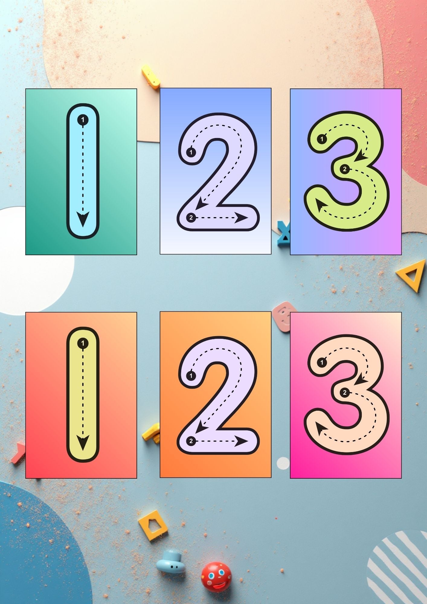 Magneți interactivi: cifre